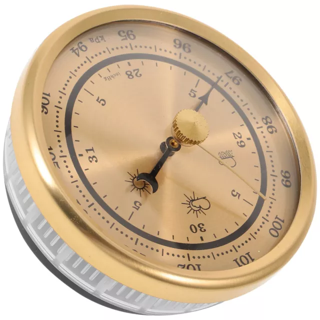 Metal Air Pressure Gauge Marine Wall Mounted Barometer Clock