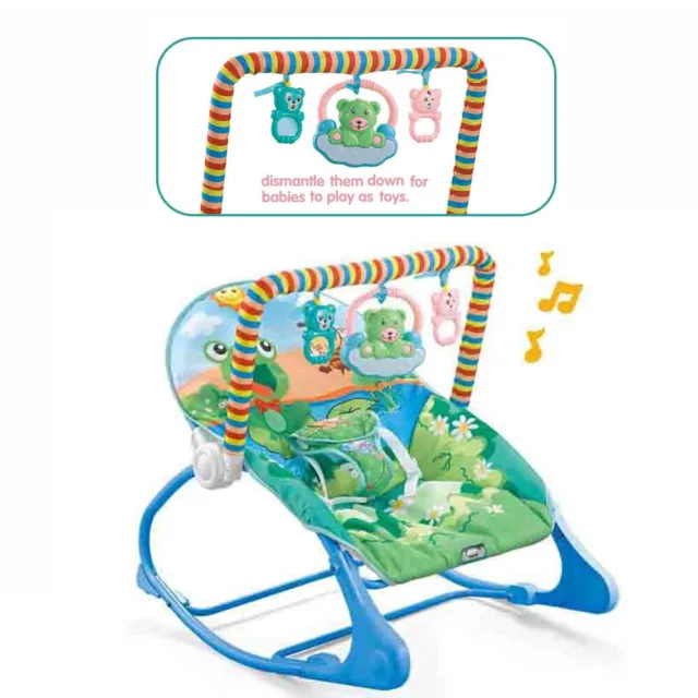 Baby Rocking Chair Baby Sleeper with Mosquito Net with Music Hanging Toy Bed Net