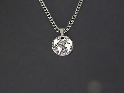 CRW Silver Mens Necklace with 1.8mm curb chain womens necklace