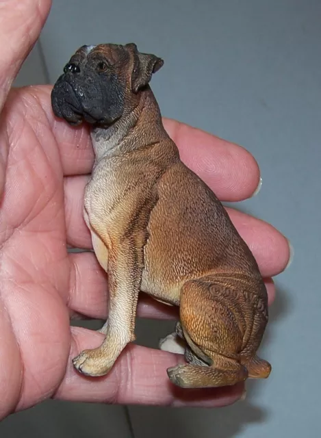 Vintage Resin W.U.I. Boxer Dog Figurine