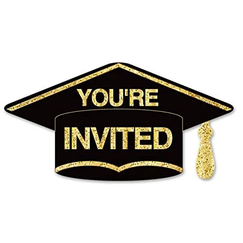 GRADUATION PARTY INVITATIONS with Envelopes 20 Set Graduate Graduation