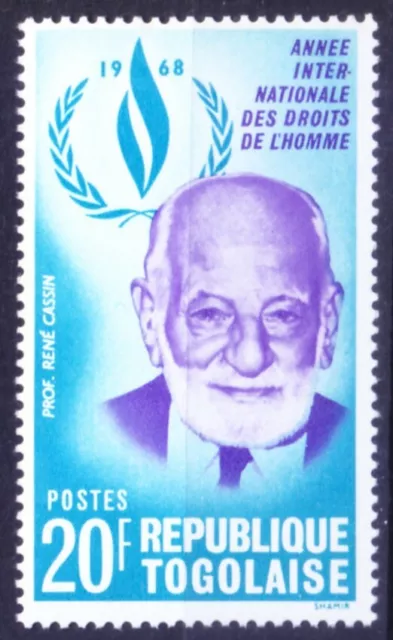 Togo 1968 MNH, Prof. Rene Cassin, Nobel Peace Prize in 1968 [D22]