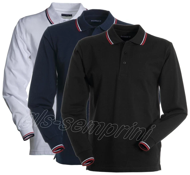Polo Manica Lunga Payper Kricket Maglia Collo A Bottoni In Cotone Uomo