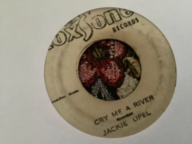 Jackie Opel , Cry Me A River, Eternel Love   ,  7” Coxsone