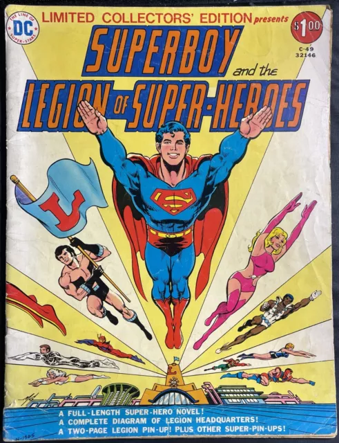 Superboy and the Legion of Super-Heroes DC Limited Collectors Edition C-49 1976