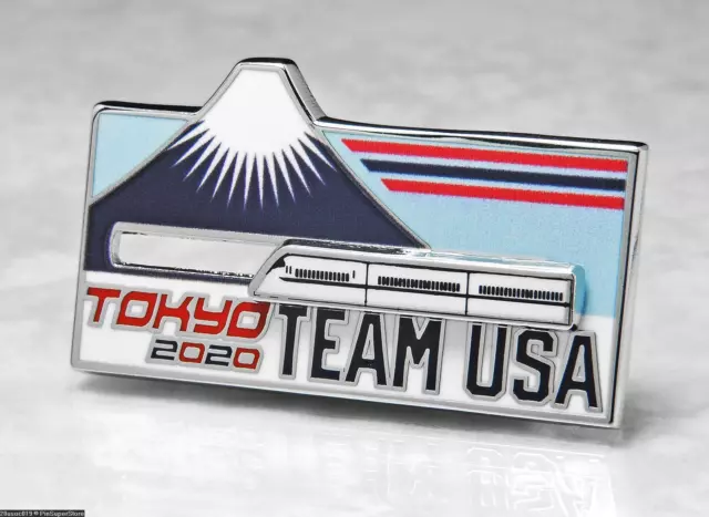 Olympique Broches Badge 2020 Tokyo Japon Équipe USA Cnp Fuji Train Qui Roule