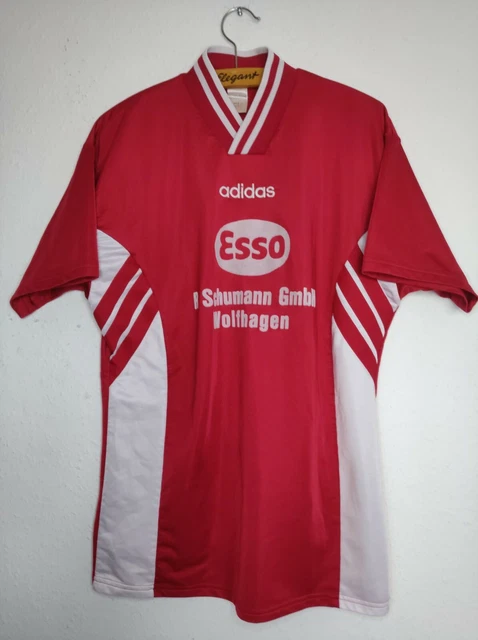 #SE389# seltener Adidas Esso Trikot 1995-96 Gr.L Nr.9 guter Zustand Retro