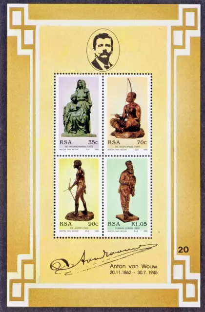 South Africa: 130th Birth Anniv of Anton van Wouw, sculptor unmounted mint sheet