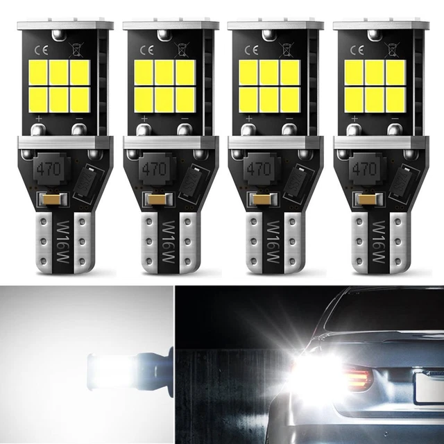4X AUXITO T15 LED Reverse Backup Lamp CANBUS 912 921 W16W Super White Light Bulb