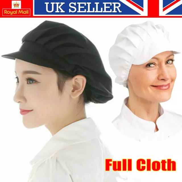 Adult Chefs Hat Catering Baker Elastic Adjustable Men Women Kitchen Cook Cap UK