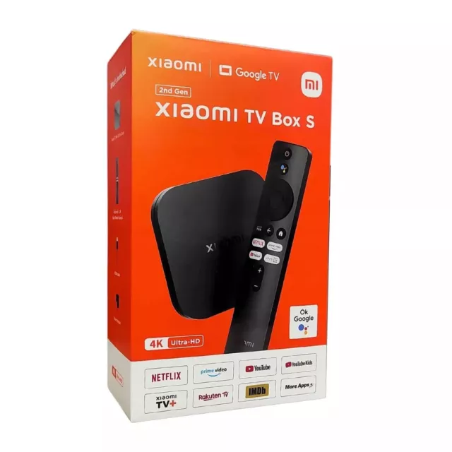 Xiaomi Mi Box S 2nd Gen 4K Ultra HD 2GB/ 8GB Media Player For Android TV - Black