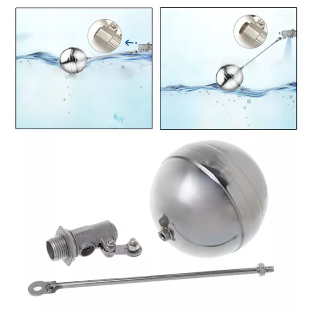 1 3/4 1/2 inch BSP Float Valve Stainless Steel for Automatic Water Cattle Bowl 2