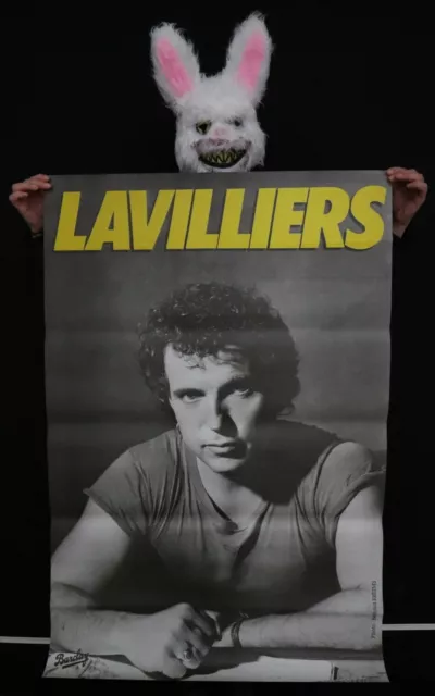 Bernard LAVILLIERS - Etat d'urgence 1983 - Affiche originale poster 118x78 cm