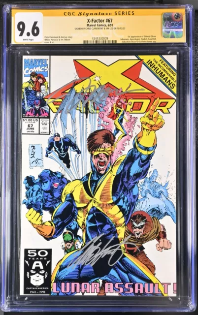 X-Factor #67 - Marvel - CGC SS 9.6 NM+ - Signed by Jim Lee, Chris Claremont