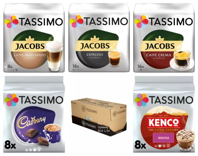 Pack chocolat chaud Tassimo : Milka, Cadbury, Suchard, Oreo, choisissez 3  saveur