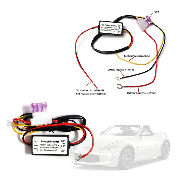 Sell LED DRL Relay Harness Unit Daytime Running Light Automatic On/Off Switch Kit C14 In El - Foto 6