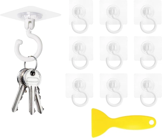 PRO PLUS 342150S - Ganci Rotondi in plastica, 10 Pezzi
