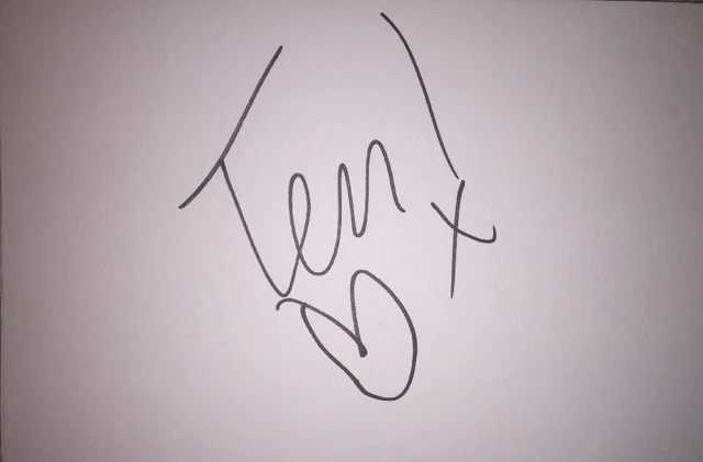 Tess Daly Signed 6X4 White Card Tv Autograph Strictly Come Dancing & Model