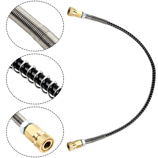 Tuyaux D'air Haute Pression à Filetage Femelle, Compresseur D'air, Pompe à Air, Pièces D'outils, M10x1, 50cm, 1PC