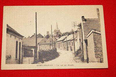 Saint souplet la rue du moulin nord 1937 r697