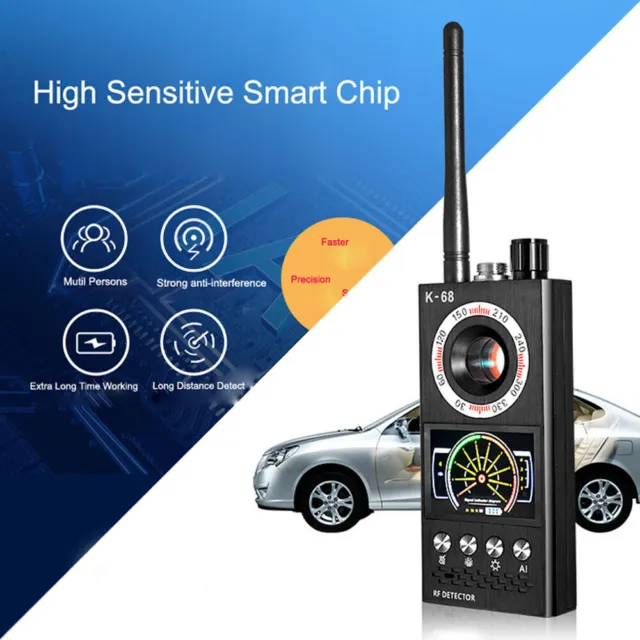 New Anti-Spy RF Detector Camera GSM Audio Bug GPS Finder Scanner Tracker K68