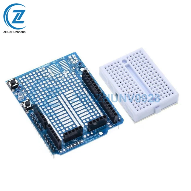 DIY PROTOTYPE SHIELD ProtoShield for Arduino+ Mini Breadboard 170 Tie ...
