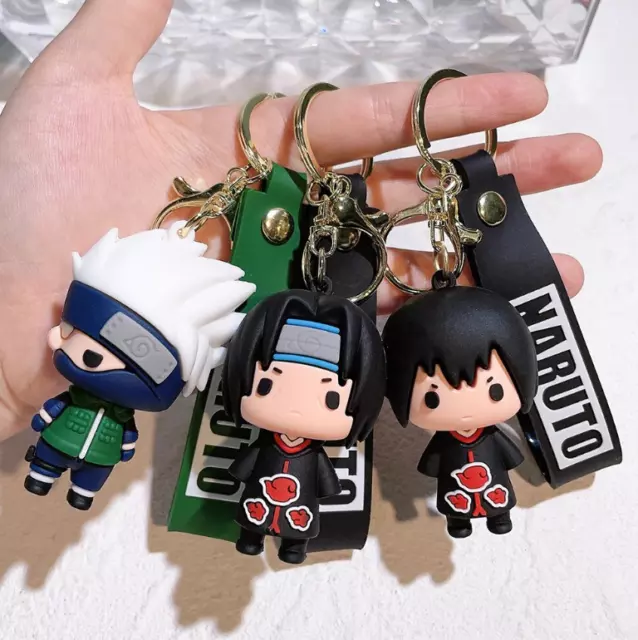 Anime Naruto 3D Rubber Keyring Keychain for Bag Backpack House/Car Keys