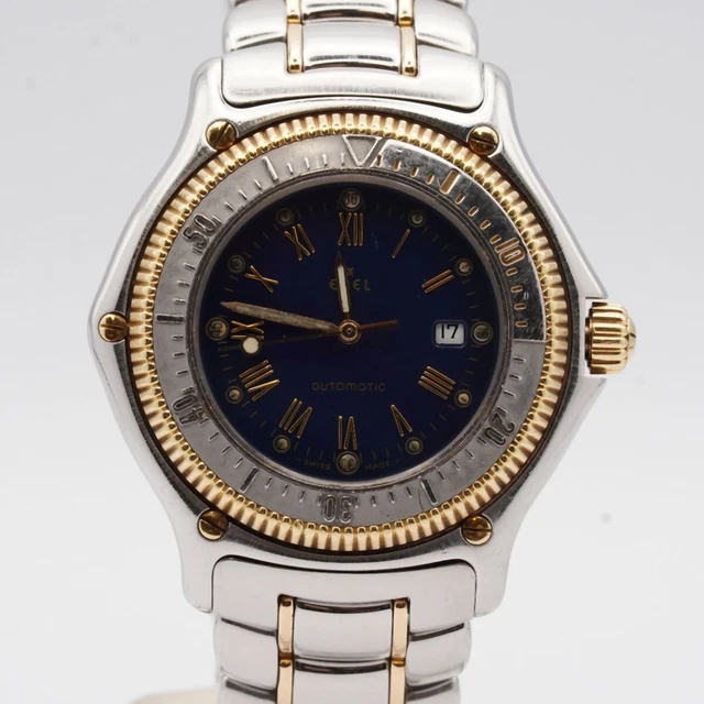 Ebel 1911 Discovery Uomo Orologio Acciaio 983913 Automatico Bracciale da Polso