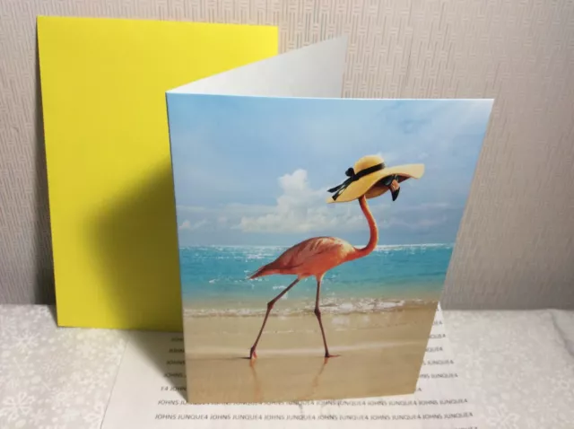 AVANTI MOTHER’S DAY GREETING CARD New W/Envelope Pink Flamingo "Beauty-Style"