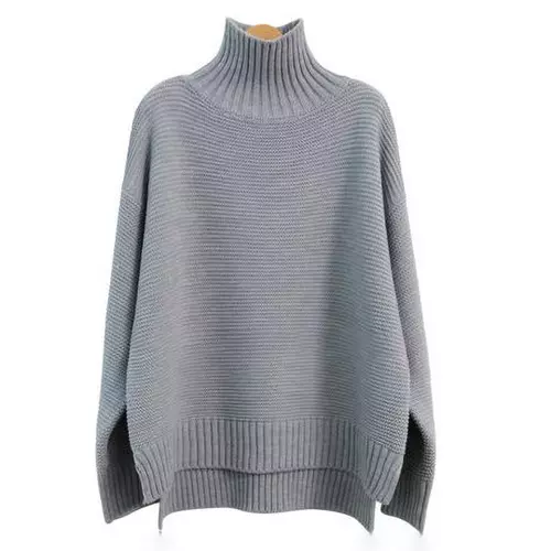 2022 Autumn 100% Cashmere Sweater Women's Turtleneck Thickened Top