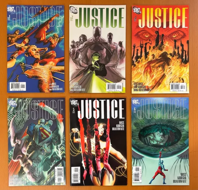 Justice #1, 2, 3, 4, 5, 6 up to 12 complete series (DC 2005) 12 x comics