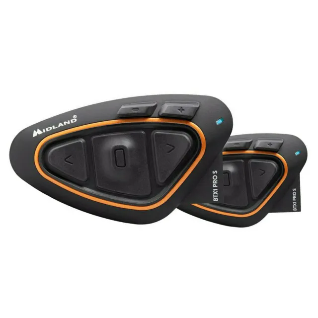 MF2818 - Kit 2 Interfono Midland BTX1 Pro S Twin Bluetooth Moto Scooter 2 Caschi