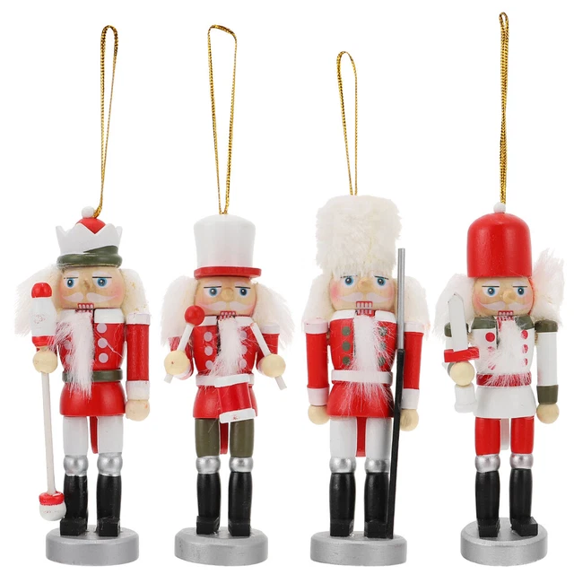Schiaccianoci Ornamento Decorazione Tavola Tavolo Natale Decorazioni Legno Rosso