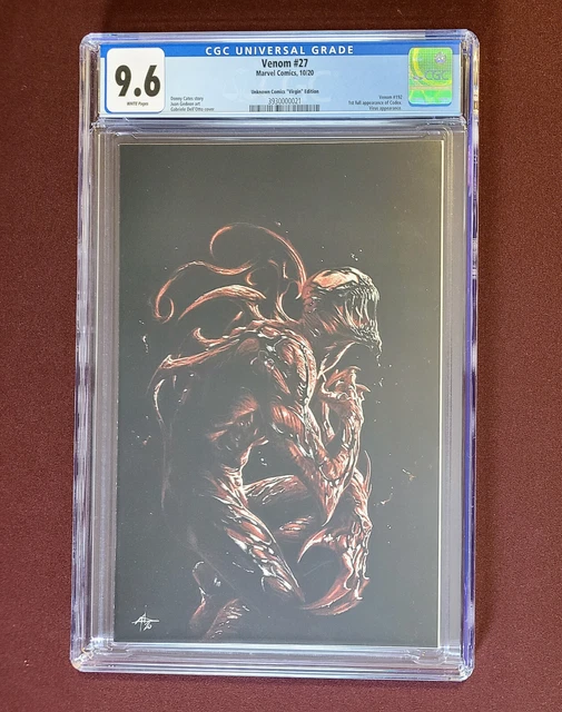 Venom #27 CGC 9.6 Gabrielle Dell ‘Otto  Virgin variant by Unknown Comics