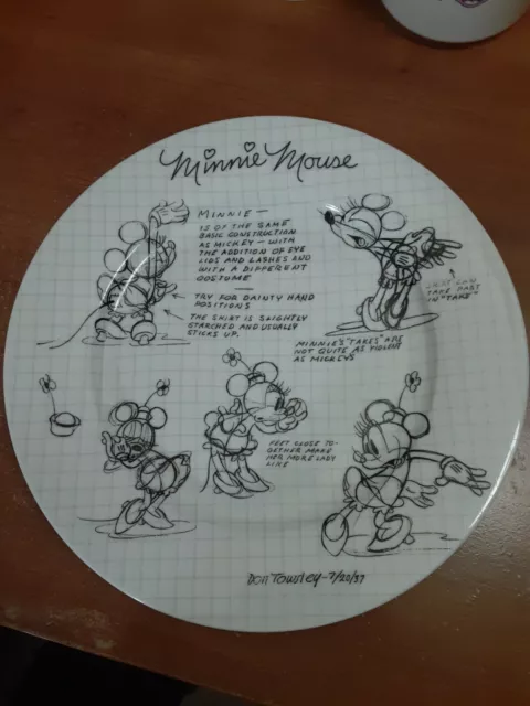 Disney Mickey Mouse Sketch Melamine Plates Set of 2 | #135422644