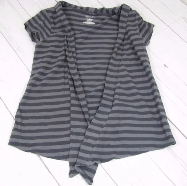 "Old Navy" Girls Gray Striped Cover Up Size M (8) - A916