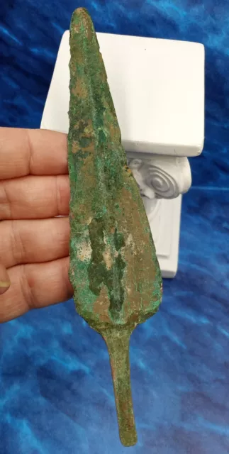 *Museum Grade* 650 Bc Ancient Persian, Luristan, Bronze Spear Point ***Scarce*** 3