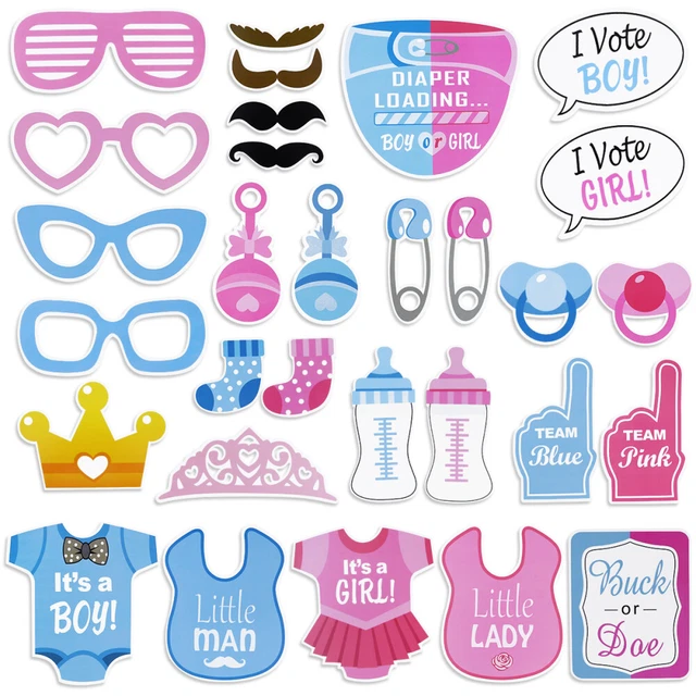 Oggetti di scena cabina fotografica per baby shower festa selfie effettuare un ordine