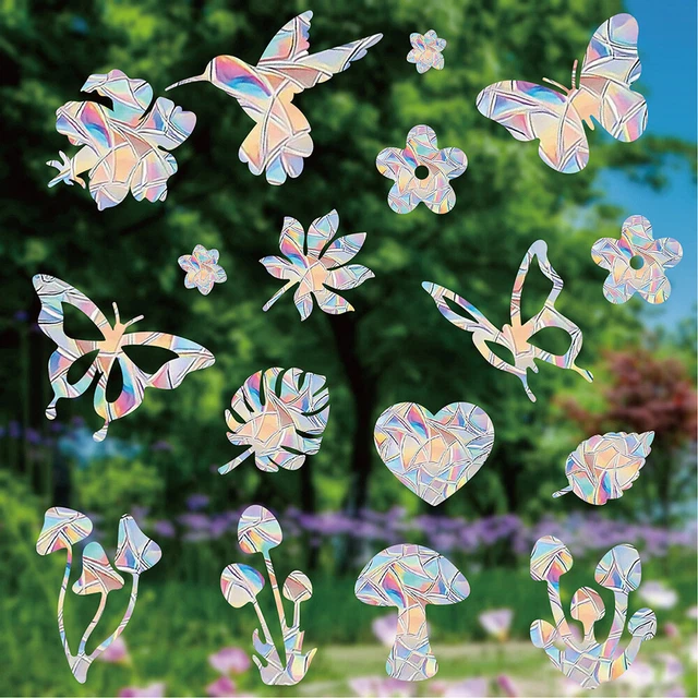 Hummingbird Sun Catcher Rainbow Maker Stickers Window Static Cling Decals Decor