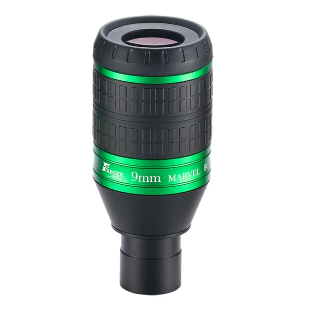 9mm 1.25" Ultra wide 80° FOV Founder Optics Telescope Eyepiece Lanthanum Glass