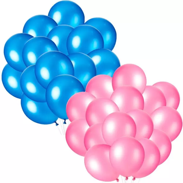 24 ballons roses nacrés, 30 cm - mariage, anniversaire