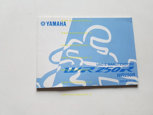 Yamaha WR 250 R 32D 2007-08 manuale uso manutenzione libretto originale italiano