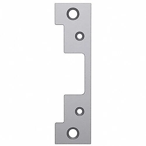 HES 501-630 Square Corners and Flat Faceplate, 4 7/8" × 1 1/4" Stainless Steel