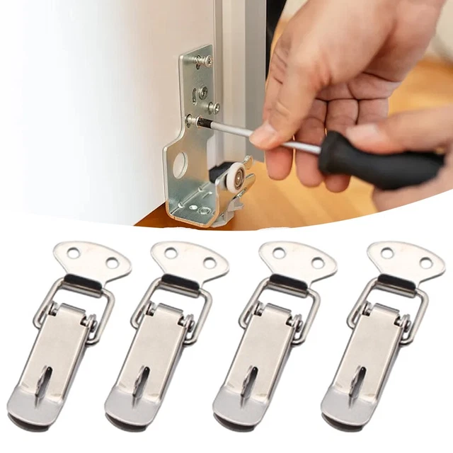 Custodia robusta caricata a molla scatola cattura 4 pz serrature in acciaio inox