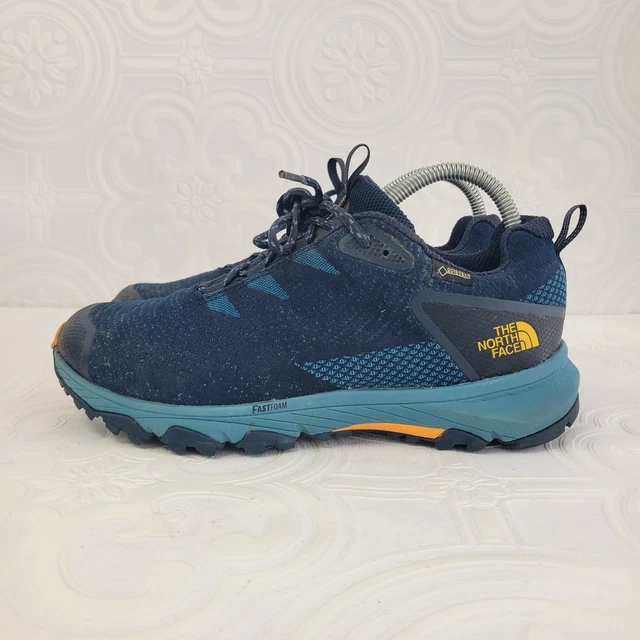THE NORTH FACE Ultra 110 GTX Mens Hiking Shoes Grey Yellow 