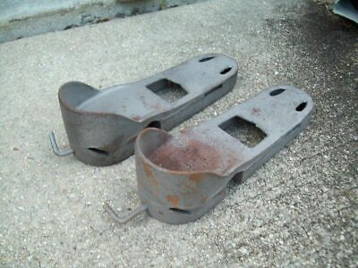 vtg BARBELL IRON BOOTS BodyBuilding STRONGMAN Fitness EXERCISE YORK Gym Weider