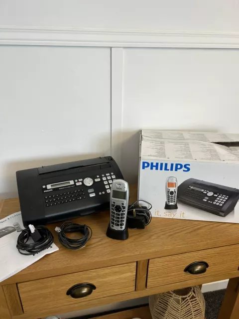 Philips PPF-653 Magic 5 Classic DECT Fax Machine Cordless Phone RARE