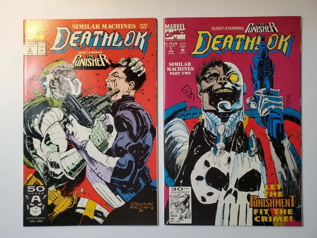 Marvel Deathlok Feat. The Punisher 1991 #6 #7 NM 2 Lot