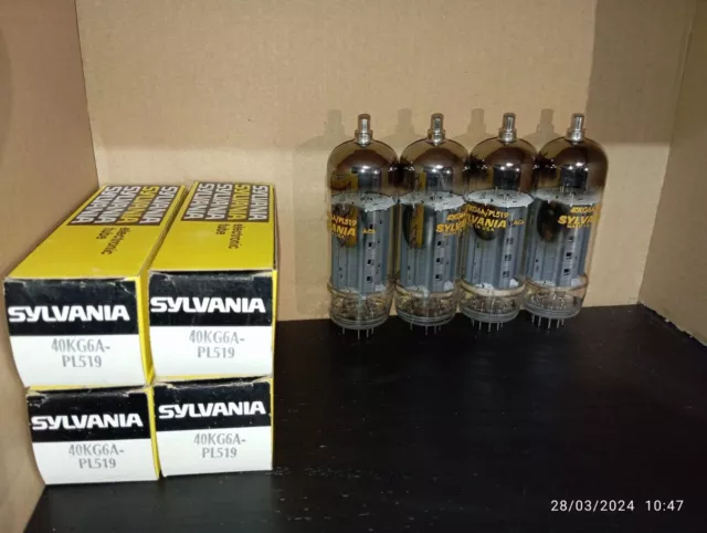 SYLVANIA PL519 40KG6A USA Coppia di Tubes NOS NIB