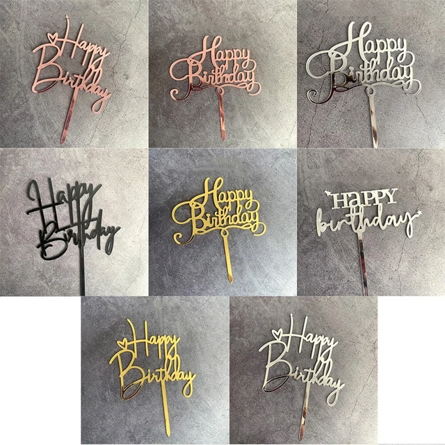 TOPPER PER TORTA Acrilico Buon Compleanno Supp 2024 EUR 4,98 - PicClick IT - Foto 5